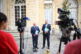 Eric Ciotti At Hotel De Matignon For A Meeting With PM - Paris