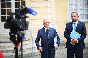 Eric Ciotti At Hotel De Matignon For A Meeting With PM - Paris