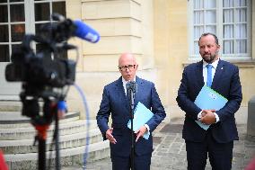 Eric Ciotti At Hotel De Matignon For A Meeting With PM - Paris