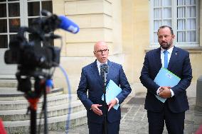 Eric Ciotti At Hotel De Matignon For A Meeting With PM - Paris