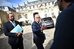 Eric Ciotti At Hotel De Matignon For A Meeting With PM - Paris