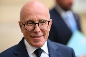 Eric Ciotti At Hotel De Matignon For A Meeting With PM - Paris