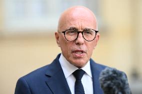 Eric Ciotti At Hotel De Matignon For A Meeting With PM - Paris