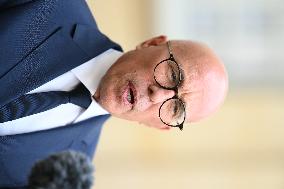 Eric Ciotti At Hotel De Matignon For A Meeting With PM - Paris