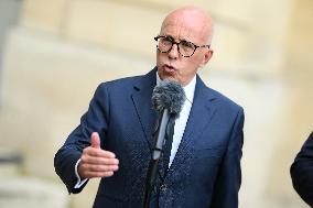 Eric Ciotti At Hotel De Matignon For A Meeting With PM - Paris