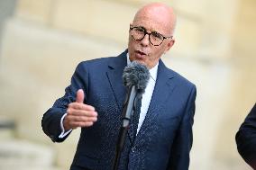 Eric Ciotti At Hotel De Matignon For A Meeting With PM - Paris