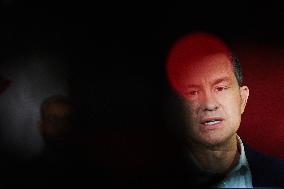 Pierre Poilievre Addresses Press In Mississauga - Canada
