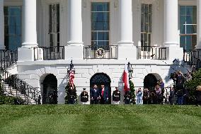 Donald Trump Greets Karol Nawrocki - Washington