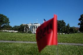 Trump greets President Karol Nawrocki of Poland on the South Portico of the White House