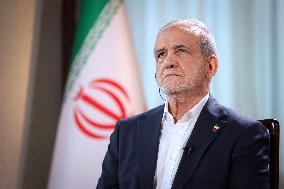 Iranian President Masoud Pezeshkian visting China