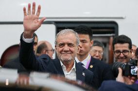 Iranian President Masoud Pezeshkian visting China