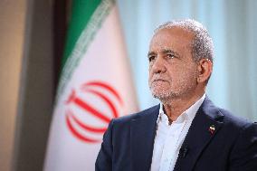 Iranian President Masoud Pezeshkian visting China