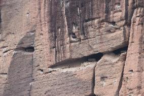 Millennium Hanging Coffin Hidden in Longhu Cave in Yingtan