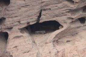 Millennium Hanging Coffin Hidden in Longhu Cave in Yingtan