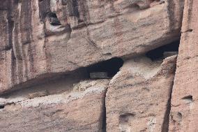 Millennium Hanging Coffin Hidden in Longhu Cave in Yingtan