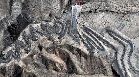 Winding Panlong Ancient Road in Kashgar