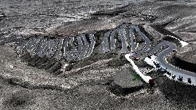 Winding Panlong Ancient Road in Kashgar