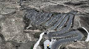 Winding Panlong Ancient Road in Kashgar