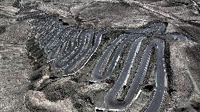 Winding Panlong Ancient Road in Kashgar