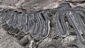 Winding Panlong Ancient Road in Kashgar