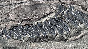 Winding Panlong Ancient Road in Kashgar