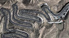 Winding Panlong Ancient Road in Kashgar