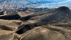 Winding Panlong Ancient Road in Kashgar