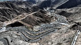 Winding Panlong Ancient Road in Kashgar