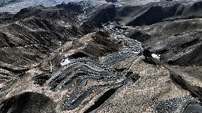 Winding Panlong Ancient Road in Kashgar