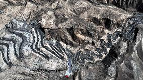 Winding Panlong Ancient Road in Kashgar