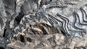 Winding Panlong Ancient Road in Kashgar
