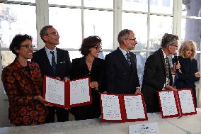 Rachida Dati And Brigitte Macron At Paris Design Week Launch - Paris