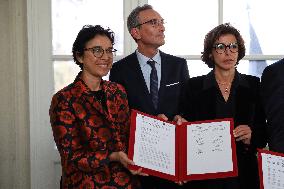 Rachida Dati And Brigitte Macron At Paris Design Week Launch - Paris