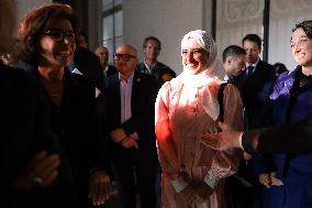 Rachida Dati And Brigitte Macron At Paris Design Week Launch - Paris