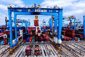 Qingdao Port Container Trade