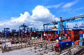 Qingdao Port Container Trade