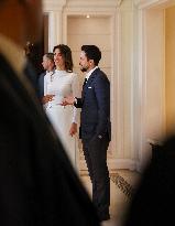 Jordan's Crown Prince and Wife Meet Successful Students - Amman