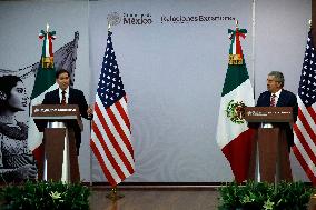 US Secretary of State Meets Mexico's Foreign Minister - Mexico