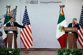 US Secretary of State Meets Mexico's Foreign Minister - Mexico