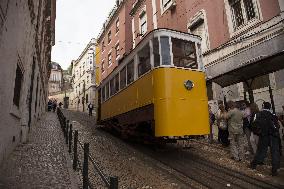 Illustration - Funicular in Lisbon