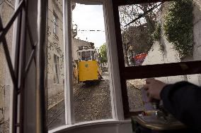 Illustration - Funicular in Lisbon