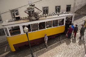 Illustration - Funicular in Lisbon