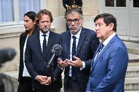 French PM Francois Bayrou meets Socialist Party leaders in Paris FA