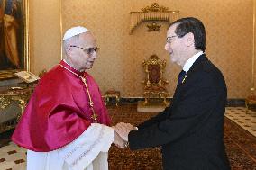 Pope Leo XIV Meets Israel Isaac Herzog - Vatican