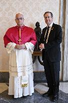 Pope Leo XIV Meets Israel Isaac Herzog - Vatican