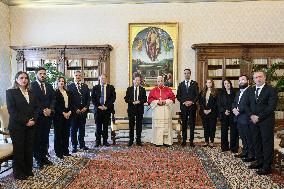 Pope Leo XIV Meets Israel Isaac Herzog - Vatican