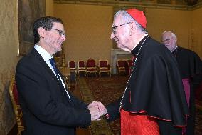 Pope Leo XIV Meets Israel Isaac Herzog - Vatican