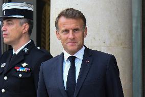 Arrivals At Coalition of the Willing Summit - Paris