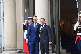 Arrivals At Coalition of the Willing Summit - Paris