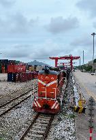 International Freight Train in Lianyungang